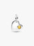 November Heart Dangle Charm - Sterling Silver - 794295C11