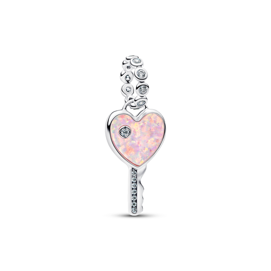Heart Key Dangle Charm - Sterling Silver - 794427C01
