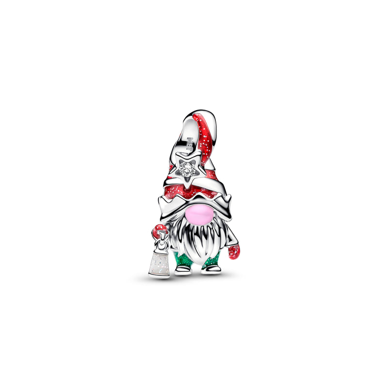 Christmas Gnome Charm - Sterling Silver