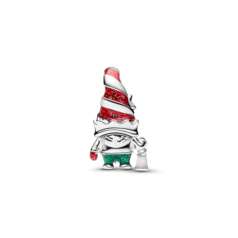 Christmas Gnome Charm - Sterling Silver