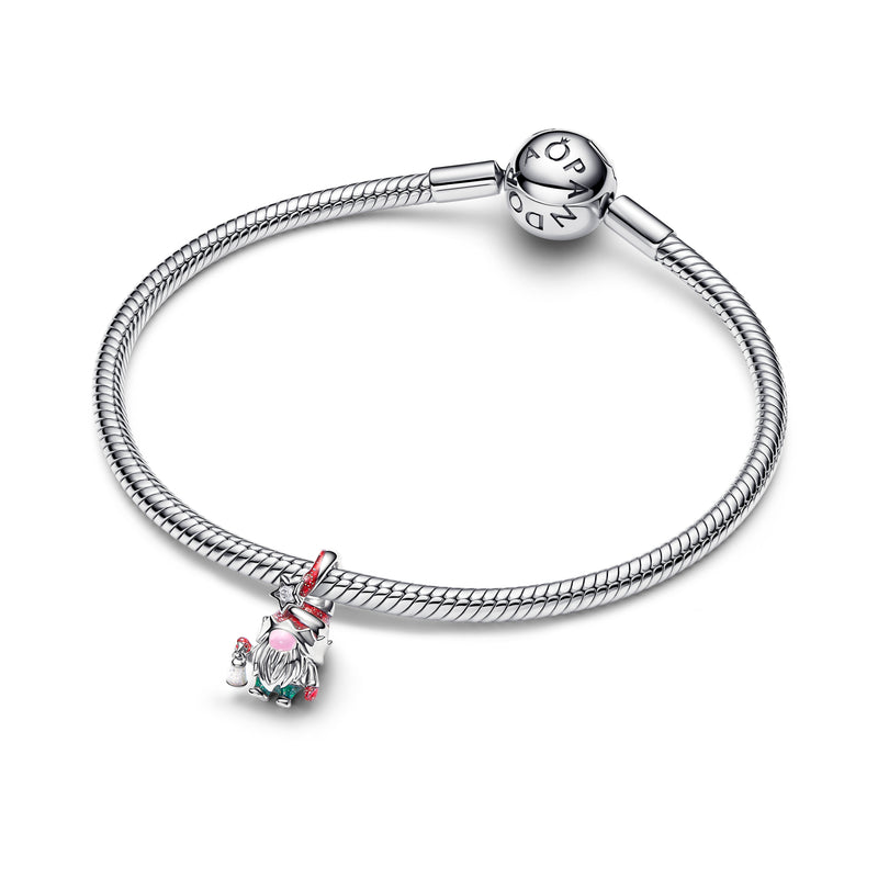 Christmas Gnome Charm - Sterling Silver