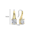 Milano CZ Drop Earrings - Gold - 7949ZY
