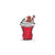 Gingerbread Drink Dangle Charm - Sterling Silver