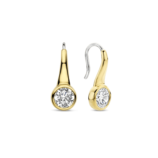 Milano CZ Drop Earrings - Gold - 7951ZY