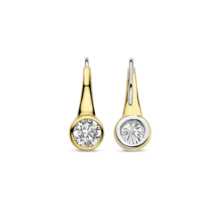 Milano CZ Drop Earrings - Gold - 7951ZY