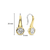 Milano CZ Drop Earrings - Gold - 7951ZY