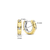 Milano CZ Hoop Earrings - Gold - 7953ZY