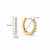 Milano Small CZ Hoop Earrings - Gold - 7957ZY