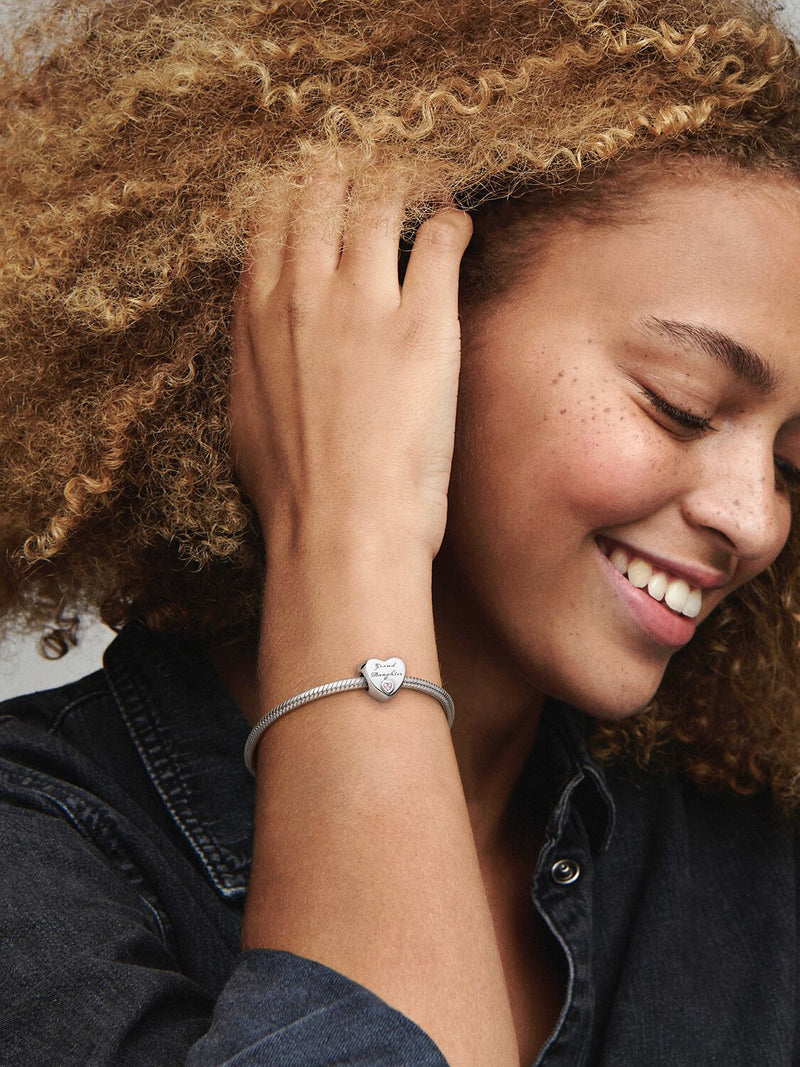 Granddaughter Heart Charm - Sterling Silver - 796261PCZ