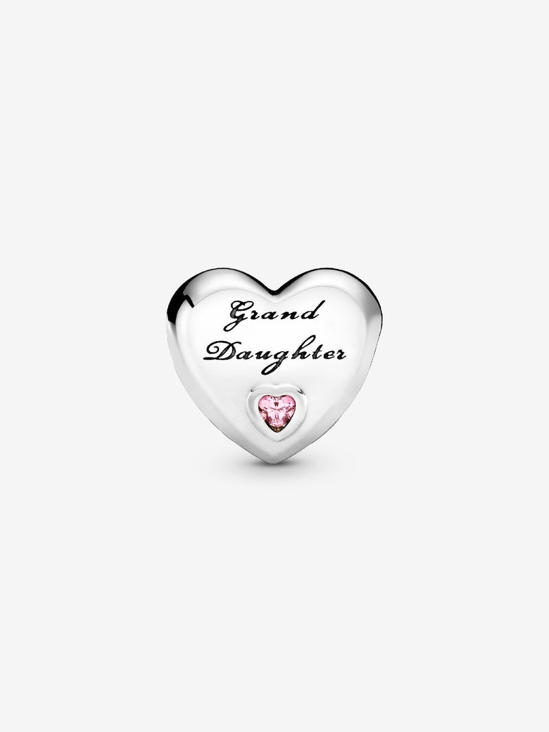 Granddaughter Heart Charm - Sterling Silver - 796261PCZ