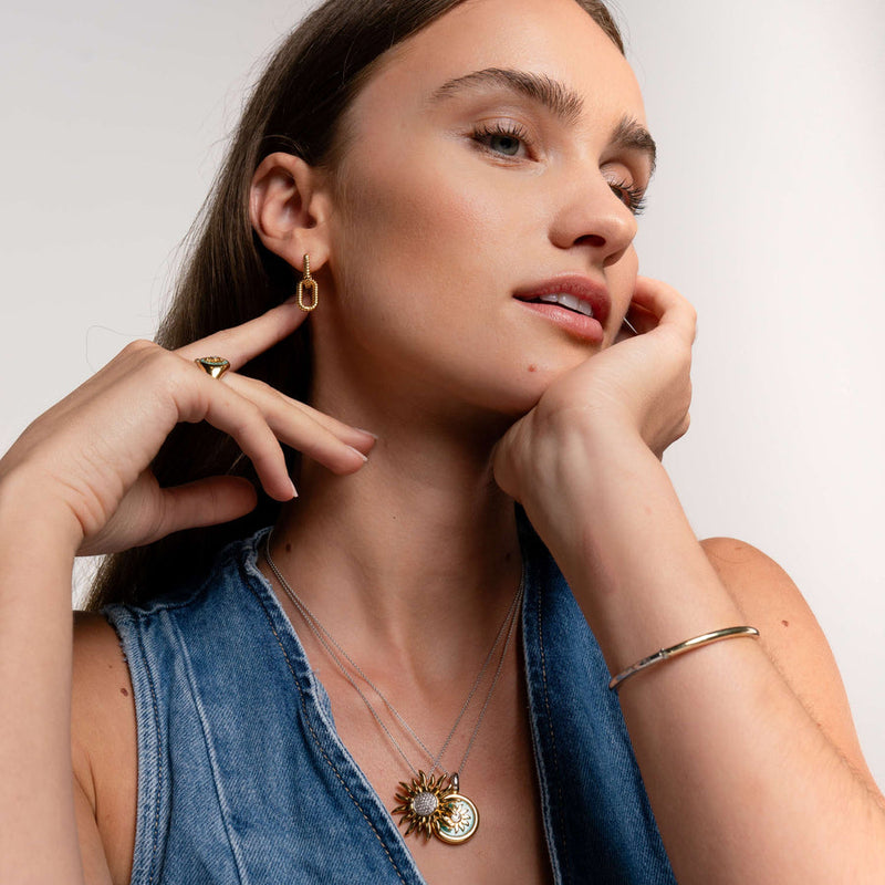 Milano Intertwined Link Earrings - Gold - 7963SY