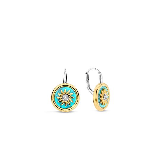 Milano Sun Turquoise Earrings - Gold - 7971TQ