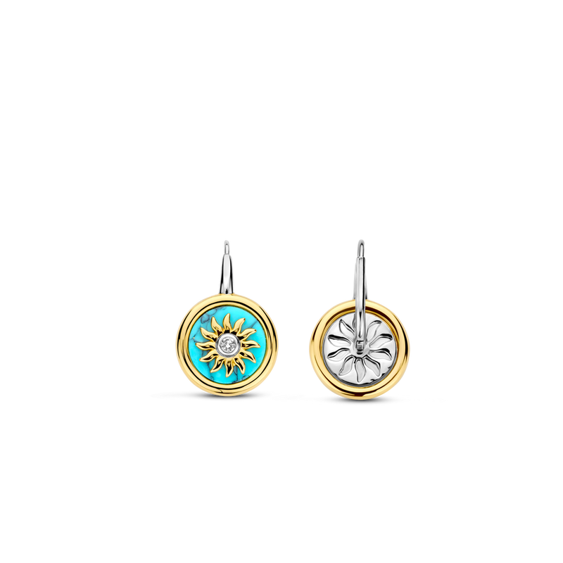 Milano Sun Turquoise Earrings - Gold - 7971TQ