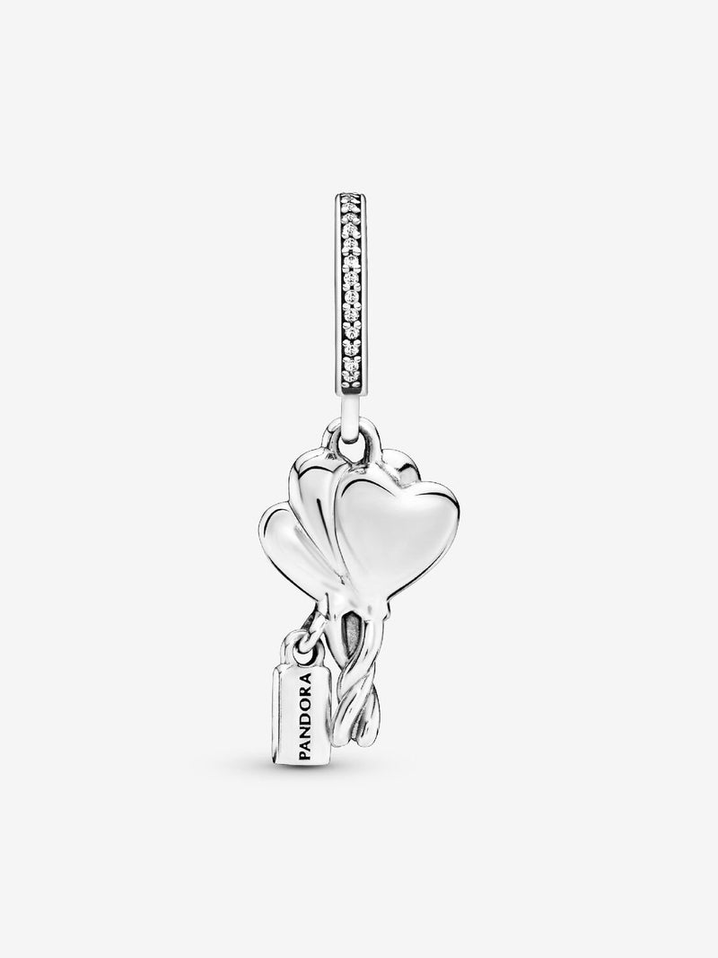 Happy Bday Balloon Dangle Charm - Sterling Silver - 798076CZ