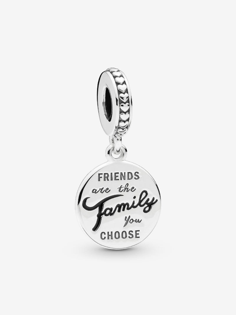 Friends Are Family Dangle Charm - Sterling Silver - 798124EN16