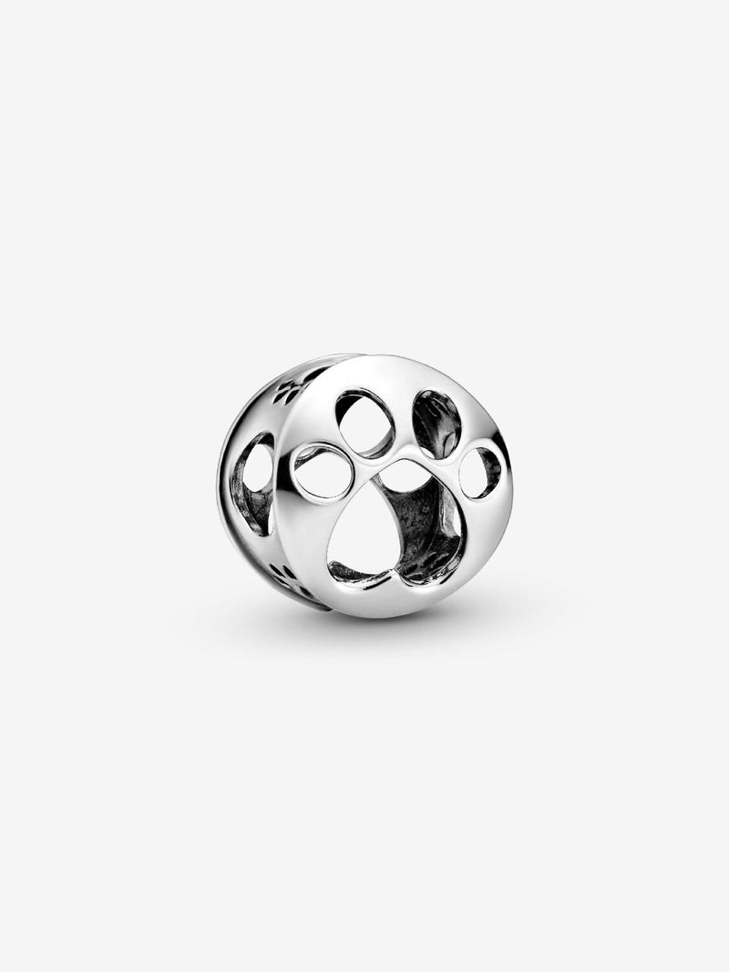 Openwork Paw Print Charm - Sterling Silver - 798869C00