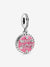 Pink Birthday Cake Dangle Charm - Sterling Silver - 798888C01