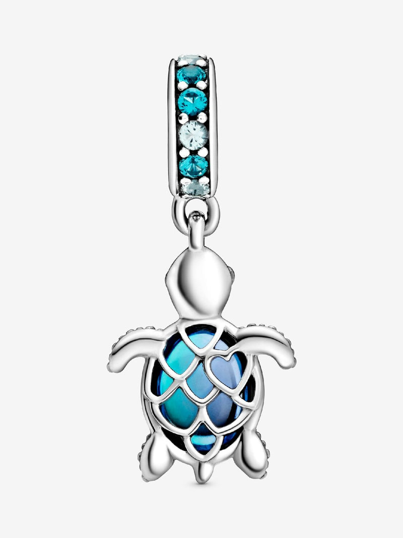 Murano Sea Turtle Dangle Charm - Sterling Silver - 798939C01