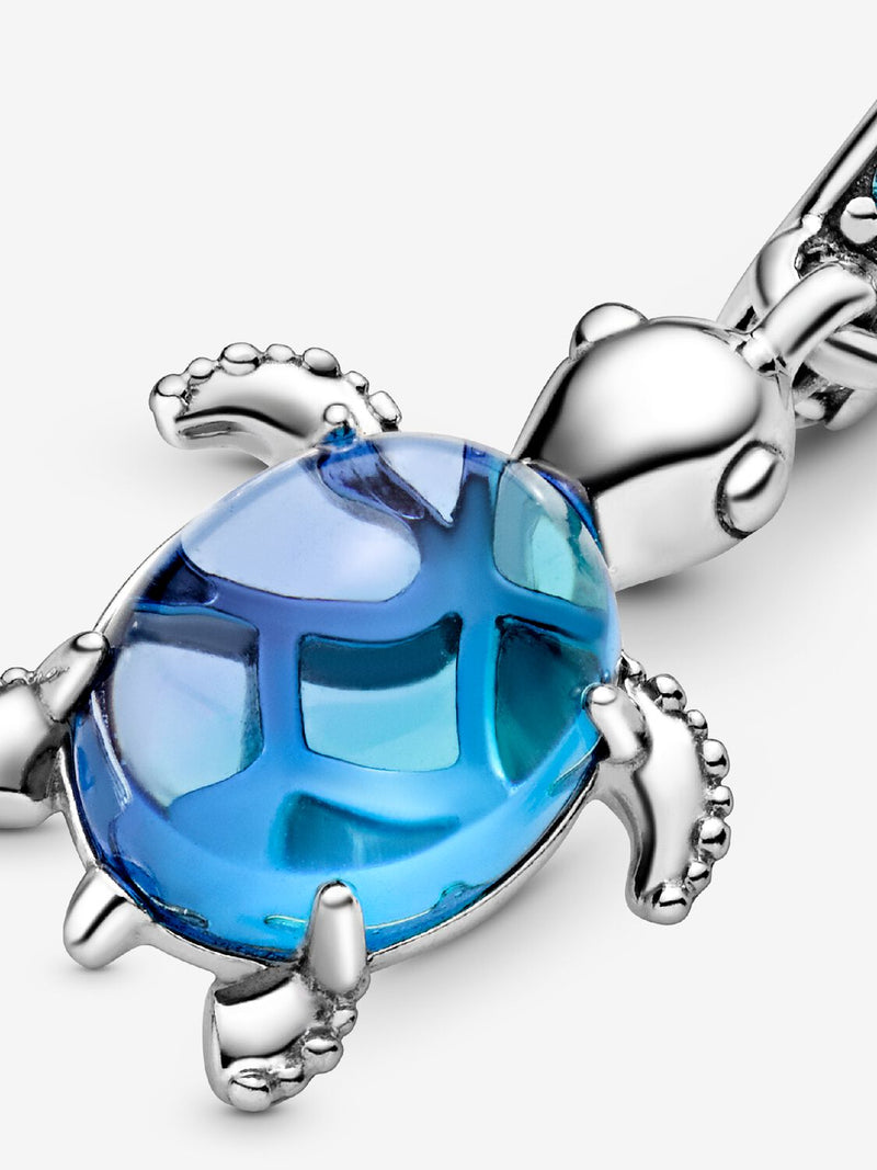 Murano Sea Turtle Dangle Charm - Sterling Silver - 798939C01