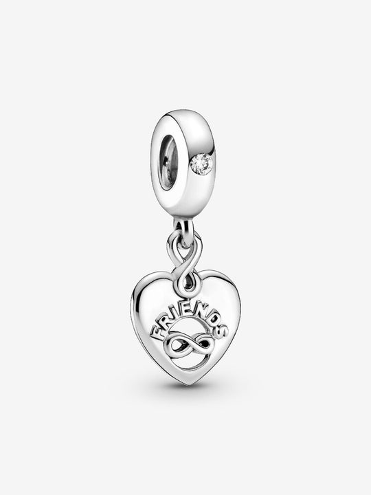 Friends Forever Heart Dangle Charm - Sterling Silver - 799294C01