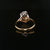 Three Stone Sweeping Toi et Moi Ring, Lab-Grown Diamond - 18ct Yellow Gold, Rose Gold & Platinum, 3.09ct