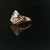 Three Stone Sweeping Toi et Moi Ring, Lab-Grown Diamond - 18ct Yellow Gold, Rose Gold & Platinum, 3.09ct