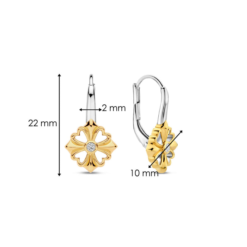 Milano Clover Earrings - Gold - 7997ZY
