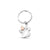 Paw Prints Keyring - Silver - 7PMH890