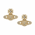 Carmela Bas Relief Earrings - Gold - 6201033A-02R102-SM