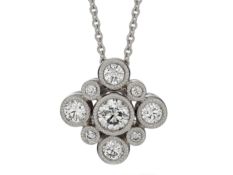 Diamond Pendant, 0.67ct - 18ct White Gold