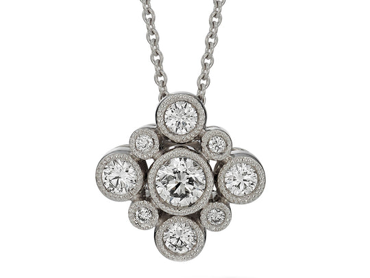 Diamond Pendant, 0.67ct - 18ct White Gold