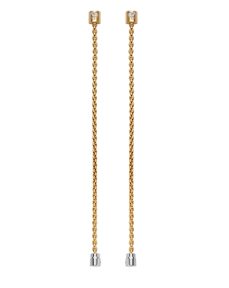 Aria Long Diamond Drop Earrings - 18ct Yellow Gold - OR892BBR