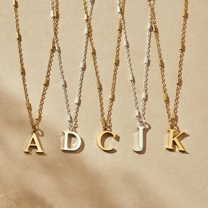 Initial Necklace - M - Gold - GNCC4041M
