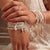 Cute Charm Heart in Feather Bracelet - Silver - SBCC596