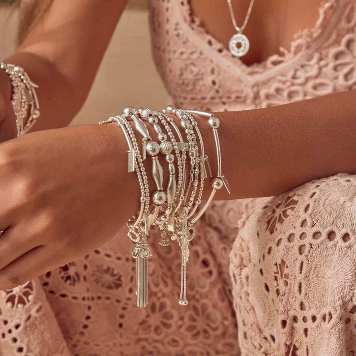 Cute Mini Horseshoe Bracelet - Silver - SBCM423