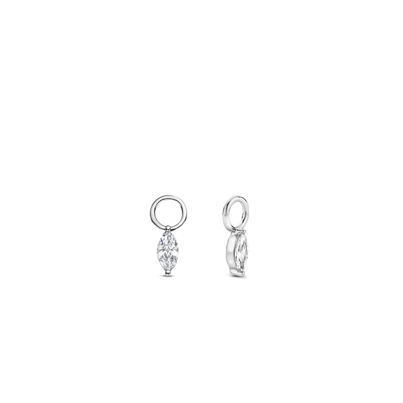 Milano CZ Drop Earcharms - Silver - 9264ZI