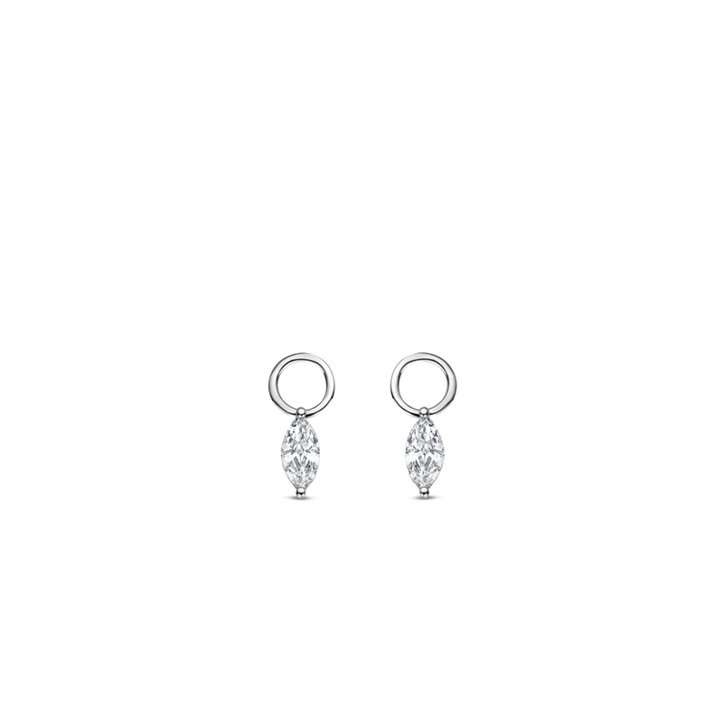 Milano CZ Drop Earcharms - Silver - 9264ZI