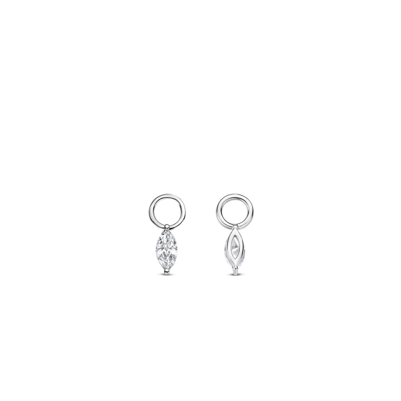 Milano CZ Drop Earcharms - Silver - 9264ZI