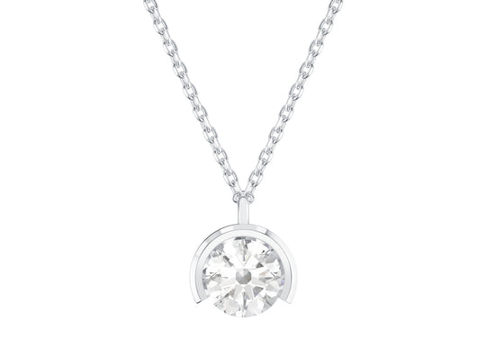 Round Brilliant Cut Diamond Pendant, 0.26ct Laboratory Grown Diamonds - 9ct White Gold - A21.00028.9WLCA
