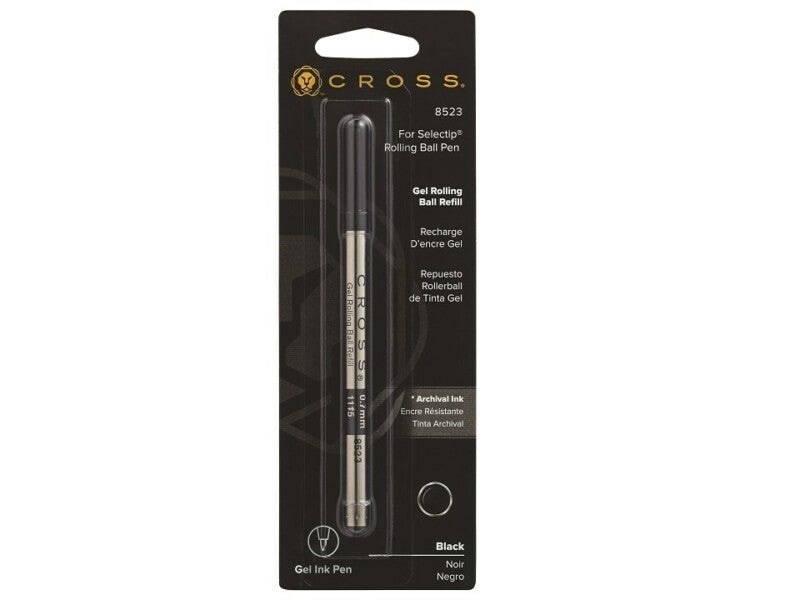 Gel Rollerball Pen Refill, Black - 8523