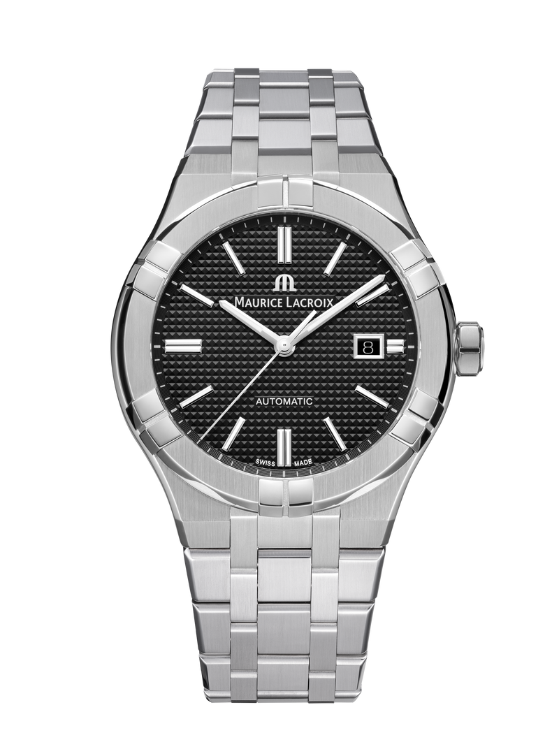 Aikon Automatic Black Dial, 42mm - Stainless Steel Bracelet - AI6008-SS002-330-1