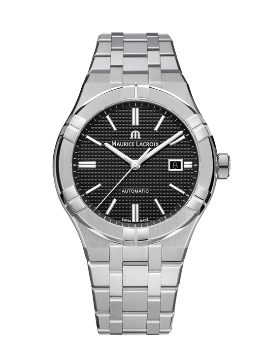 Aikon Automatic Black Dial, 42mm - Stainless Steel Bracelet - AI6008-SS002-330-1