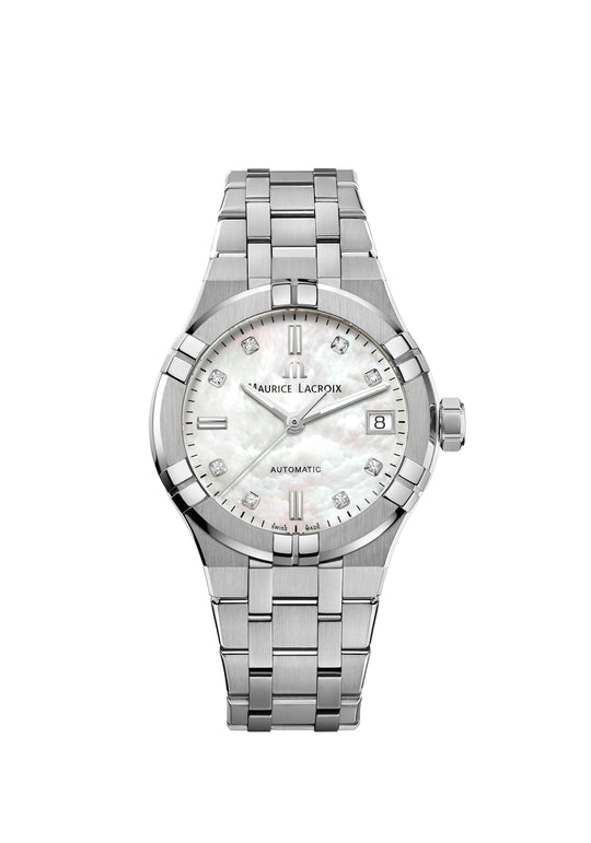 Aikon Automatic Date Ladies Watch, 35mm - Stainless Steel Bracelet - AI6006-SS002-170-1