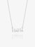 Mini Art Deco Mama Necklace - Silver - ALMNSSMINI