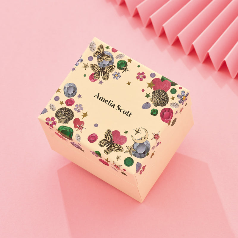 Lucy Exclusive Scrunchie - Green/Blush Velvet