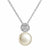 Amberley Halo Pearl Pendant - Silver - 1703641