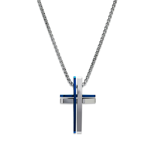 Stainless Steel Cross Pendant - AN-114/50CM