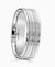 Byron Platinum Patterned Wedding Ring