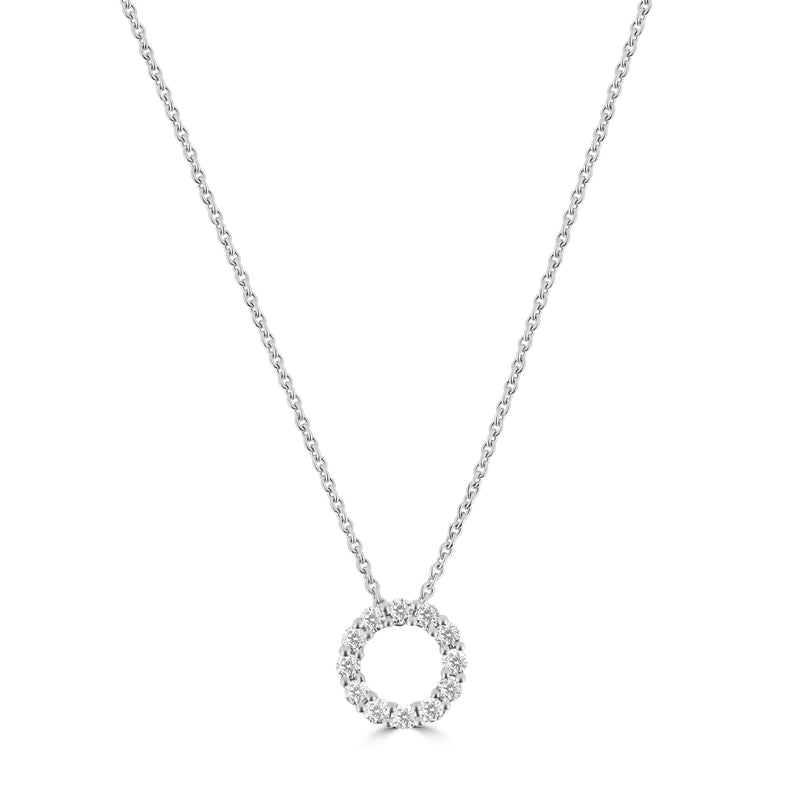 18ct White Gold Diamond Pendant - 0.25ct