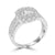 18ct White Gold Octavia Halo Illusion Ring - 1.71ct